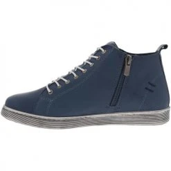 Andrea Conti Baskets basses cuir Couleur Bleu jean -Andrea Conti Soldes 23113502 500 C